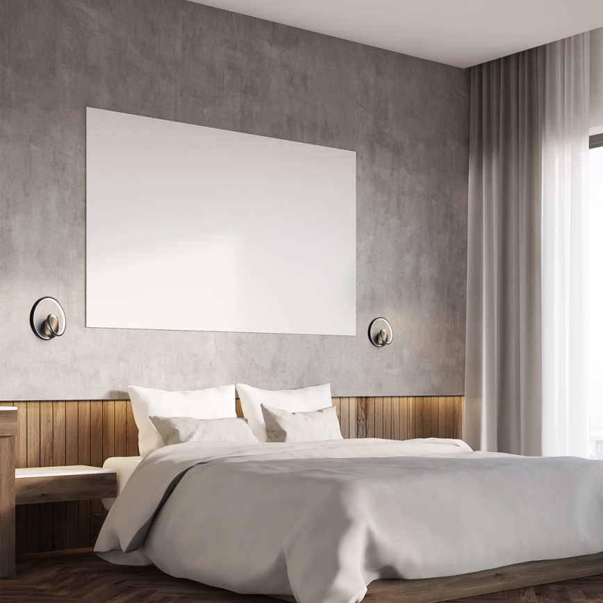 LED-seinävalaisin LUCERO LED/13W/230V musta