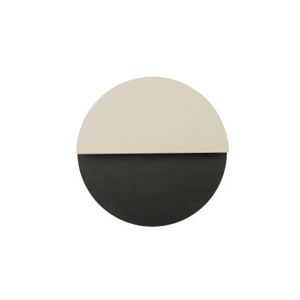 LED-seinävalaisin LUNA LED/7W/230V halkaisija 26 cm musta/beige