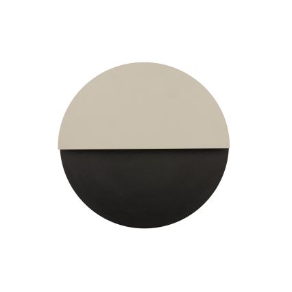 LED-seinävalaisin LUNA LED/7W/230V halkaisija 36 cm musta/beige