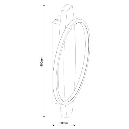 LED-seinävalaisin MELISA LED/12W/230V mänty