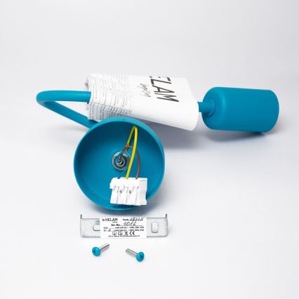 LED-seinävalaisin OXFORD 1xE27/15W/230V sininen