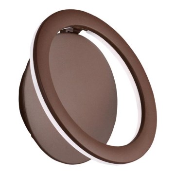 LED-seinävalaisin PALERMO LED/16W/230V ruskea