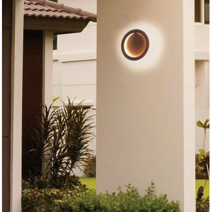 LED-seinävalaisin PALERMO LED/16W/230V ruskea