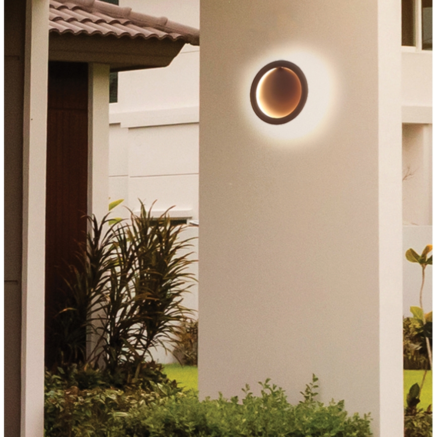 LED-seinävalaisin PALERMO LED/16W/230V ruskea