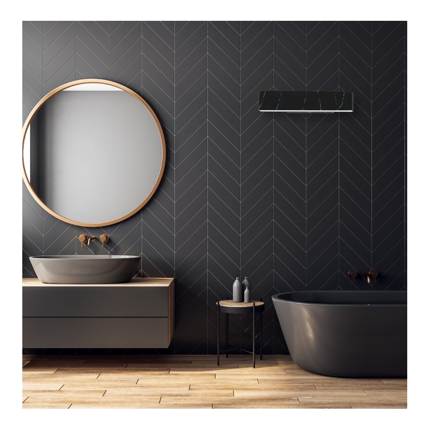 LED-seinävalaisin PIERCE LED/12W/230V 30 cm musta