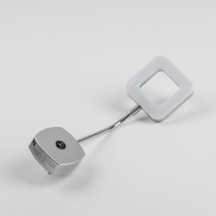 LED-seinävalaisin pistorasiaan LED/3,2W/230V mattakromi