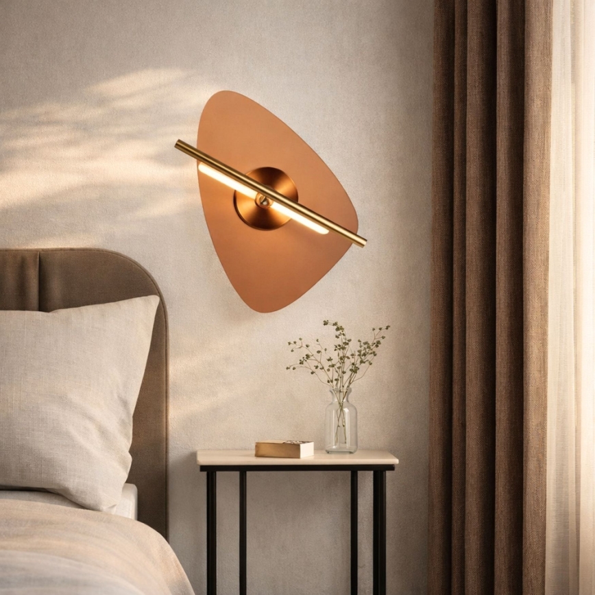LED-seinävalaisin RELAX LED/5W/230V kullanvärinen/savunruskea