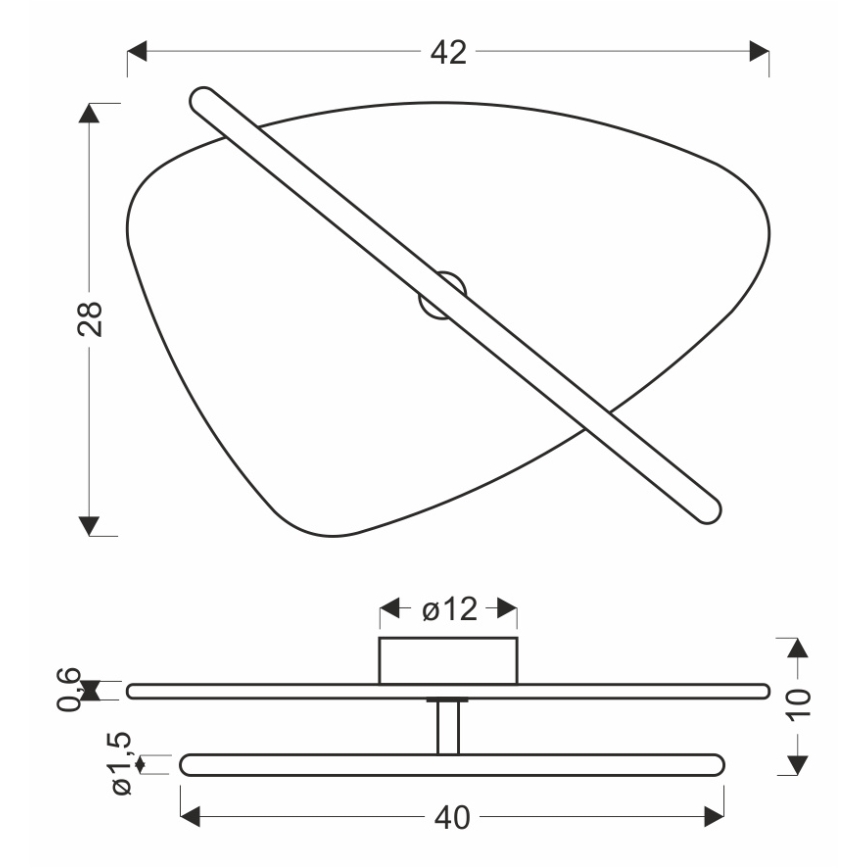 LED-seinävalaisin RELAX LED/5W/230V kullanvärinen/savunruskea
