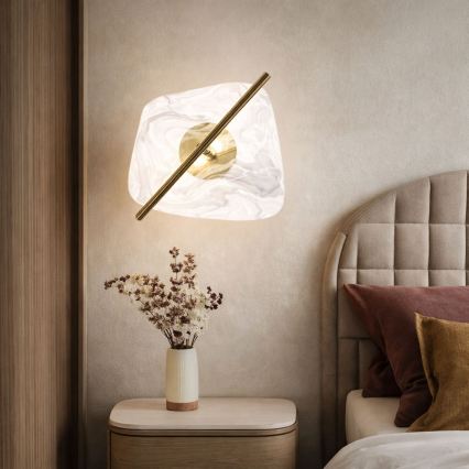 LED-seinävalaisin RELAX LED/5W/230V kultainen/valkoinen