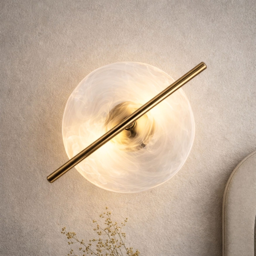LED-seinävalaisin RELAX LED/5W/230V kultainen/valkoinen