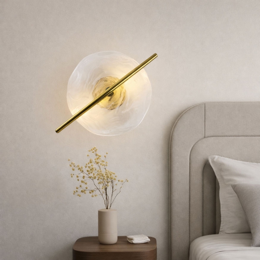 LED-seinävalaisin RELAX LED/5W/230V kultainen/valkoinen