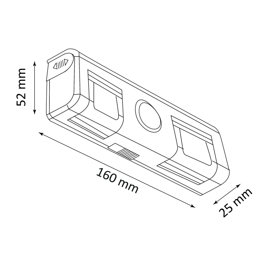LED Seinävalaisin sensorilla LED/3xAA/4,5V