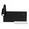 LED-seinävalaisin SHELF LED/4W+LED/5W+LED/2W/230V musta