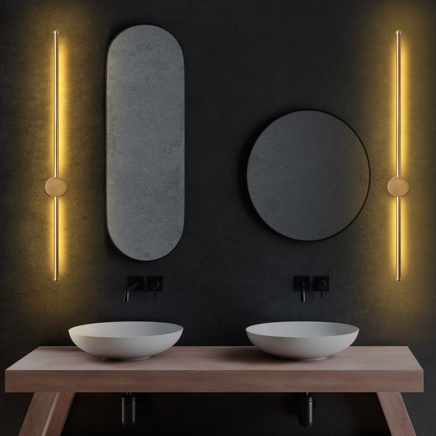 LED-seinävalaisin SWORD LED/13W/230V 3000K mattakultainen