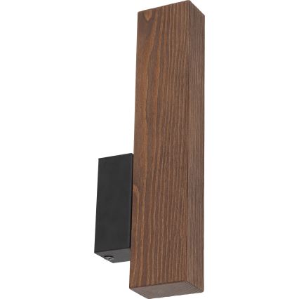 LED-seinävalaisin TEO LED/3W/230V 3000K saksanpähkinä