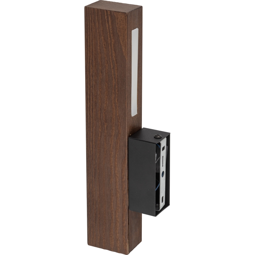 LED-seinävalaisin TEO LED/3W/230V 3000K saksanpähkinä