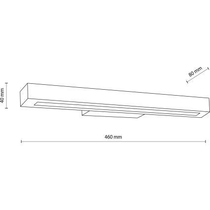 LED-seinävalaisin TEO LED/8W/230V 3000K mänty