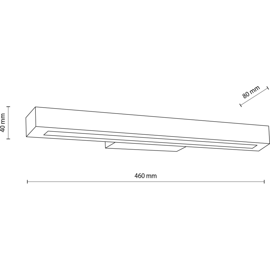 LED-seinävalaisin TEO LED/8W/230V 3000K mänty