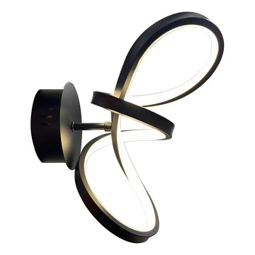 LED-seinävalaisin TESORO LED/15W/230V musta