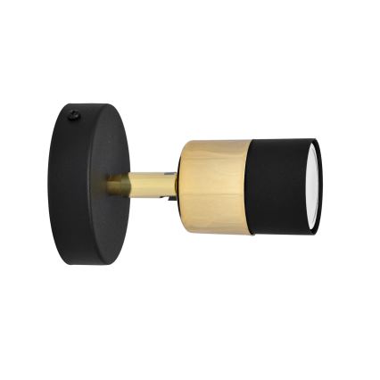 LED-seinävalaisin TUBSSON 1xGU10/4,8W/230V musta/kulta