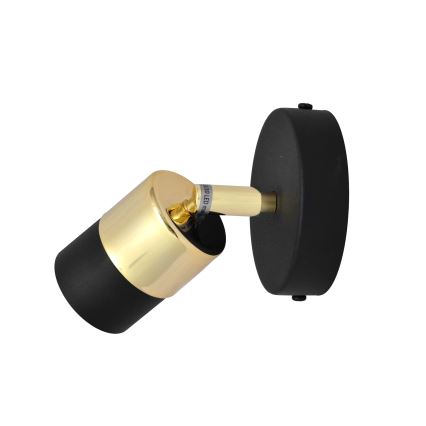 LED-seinävalaisin TUBSSON 1xGU10/4,8W/230V musta/kulta