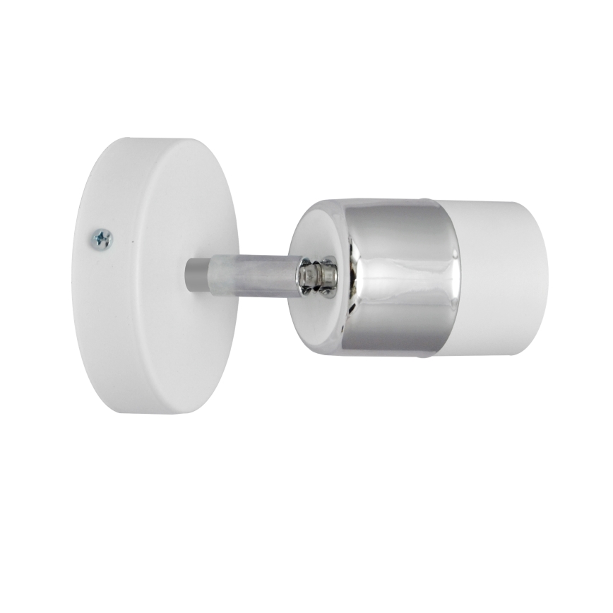 LED-seinävalaisin TUBSSON 1xGU10/4,8W/230V valkoinen/kiiltävä kromi