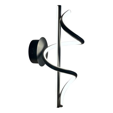 LED-seinävalaisin TWIST LED/12W/230V musta