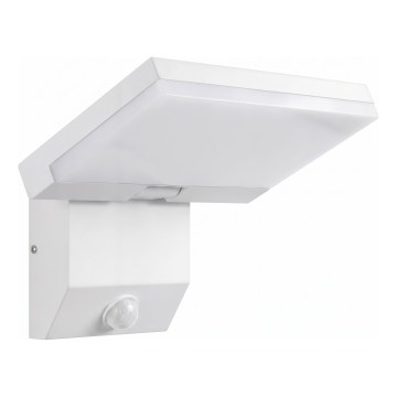 LED-seinävalaisin ulkokäyttöön liiketunnistimella, 18 W, 230 V, IP44, valkoinen