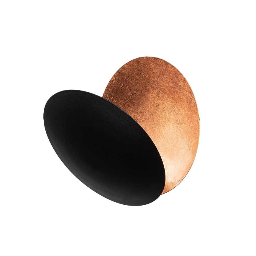 LED-seinävalaisin YOSMA LED/5W/230V 3000K musta/kupari