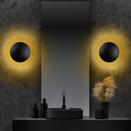 LED-seinävalaisin YOSMA LED/5W/230V 3000K musta/kupari