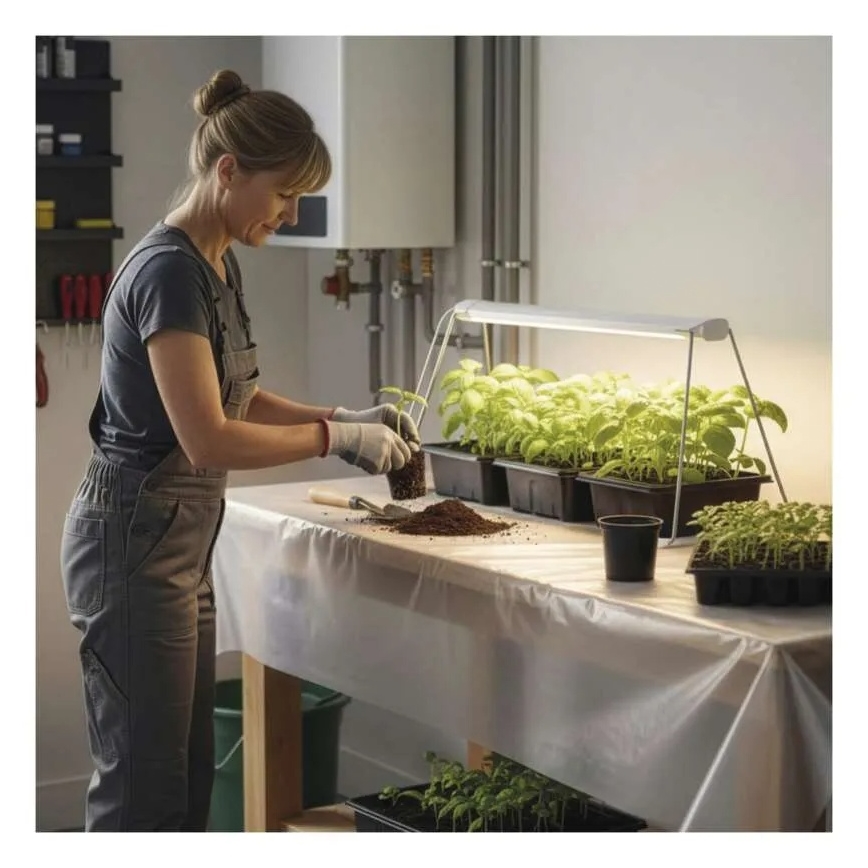 LED-sisäkasvivalaisin GROW LED/15W/230V