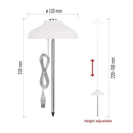 LED-sisäkasvivalaisin GROW LED/5W/5V