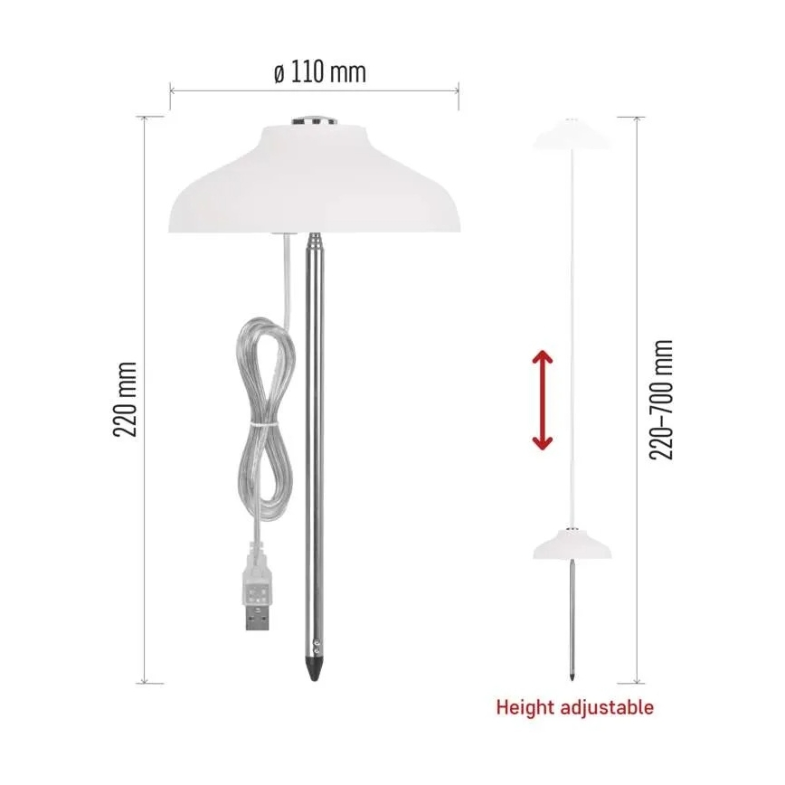LED-sisäkasvivalaisin GROW LED/5W/5V