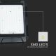 LED Solar valonheitin LED/10W/3,7V IP65 4000K musta + kauko-ohjaus