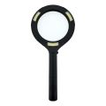 LED-suurennuslasi 3× suurennoksella – LED-valaistus, 3W, 2xAA, IP22
