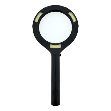 LED-suurennuslasi 3× suurennoksella – LED-valaistus, 3W, 2xAA, IP22