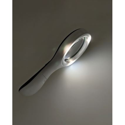 LED-suurennuslasi 3× suurennus LED-valaistuksella/3W/2×AAA IP22