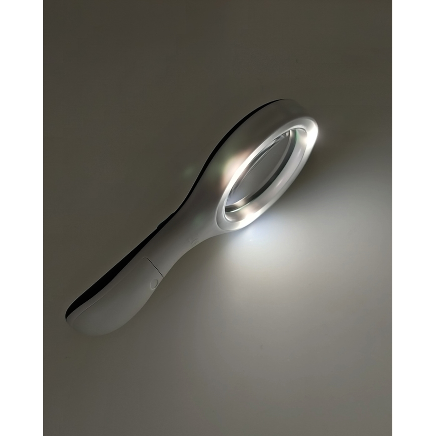 LED-suurennuslasi 3× suurennus LED-valaistuksella/3W/2×AAA IP22