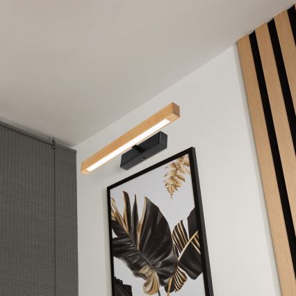 LED-tauluvalaisin VERDE LED/5,5W/230V 3000K 46 cm tammi/musta