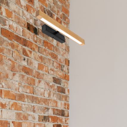 LED-tauluvalaisin VERDE LED/5,5W/230V 3000K 46 cm tammi/musta