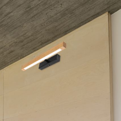 LED-tauluvalaisin VERDE LED/5,5W/230V 3000K 46 cm tammi/musta