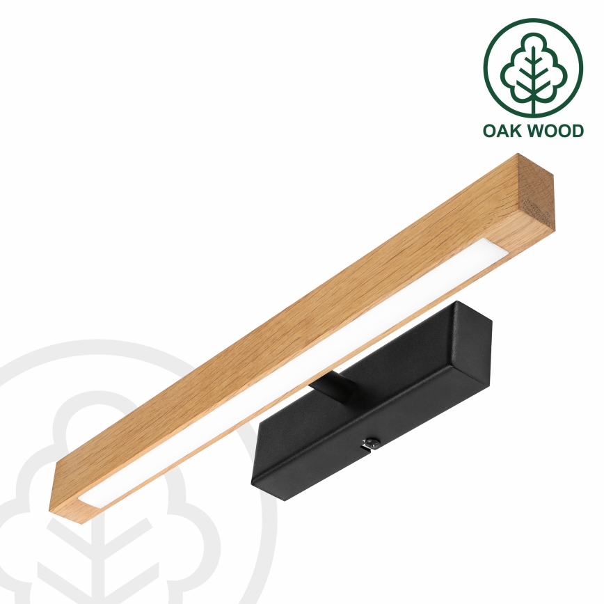 LED-tauluvalaisin VERDE LED/5,5W/230V 3000K 46 cm tammi/musta