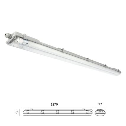 LED-tekniikalla varustettu tekninen loisteputkivalaisin T8 2xG13/18W/230V 4000K IP65 127 cm
