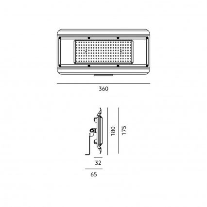 LED-tekninen 4-in-1 valaisin MULTILUXO LED/150W/230V 4000K IP65 36 cm
