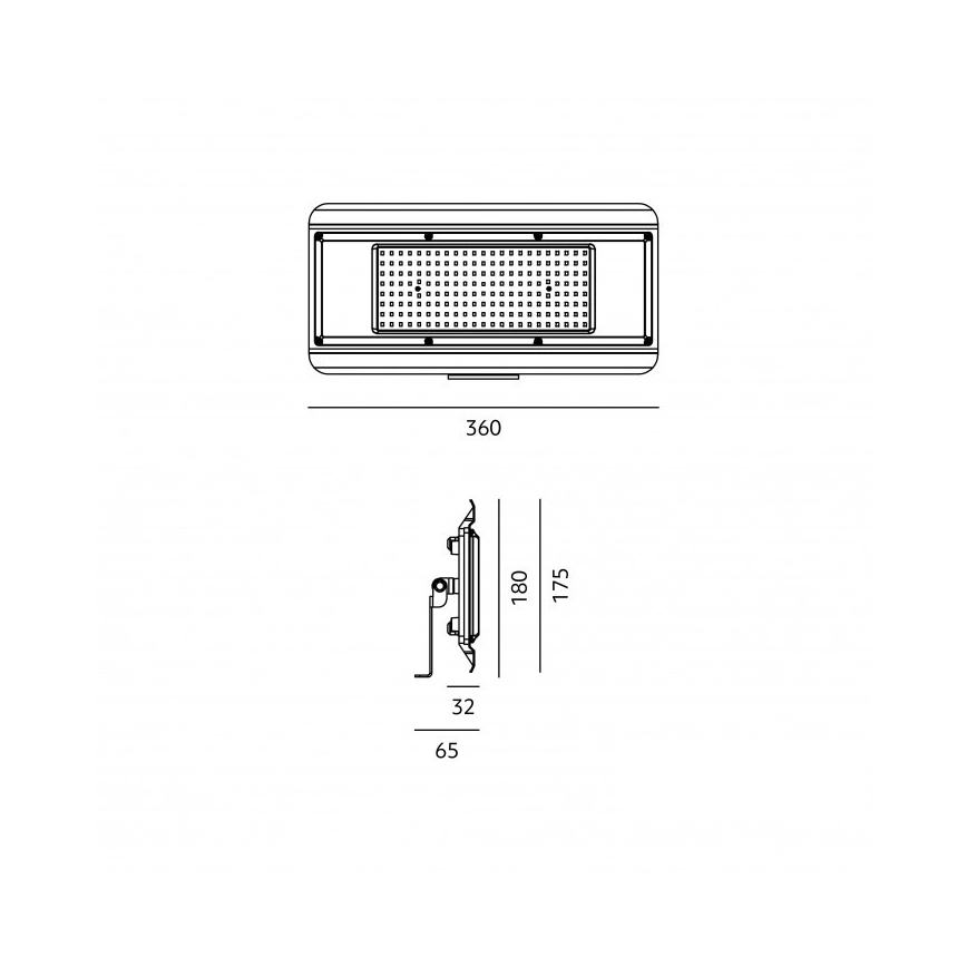 LED-tekninen 4-in-1 valaisin MULTILUXO LED/150W/230V 4000K IP65 36 cm