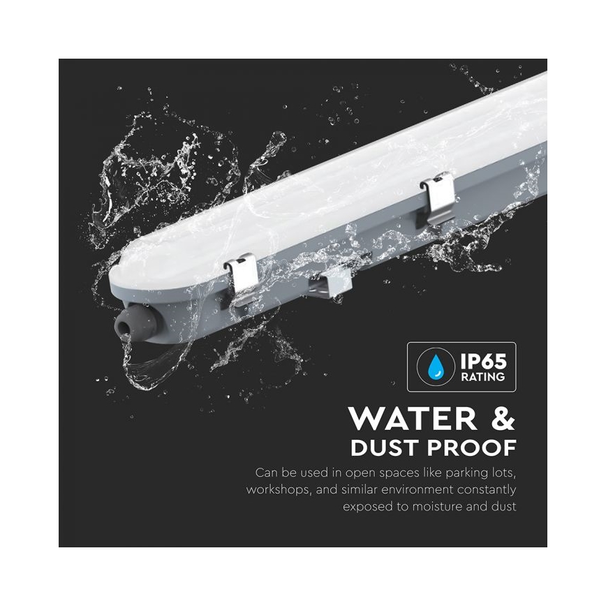 LED-tekniikalla varustettu tekninen loisteputkivalaisin hätämoduulilla LED/48W/230V 6500K IP65 2200 mAh 150 cm