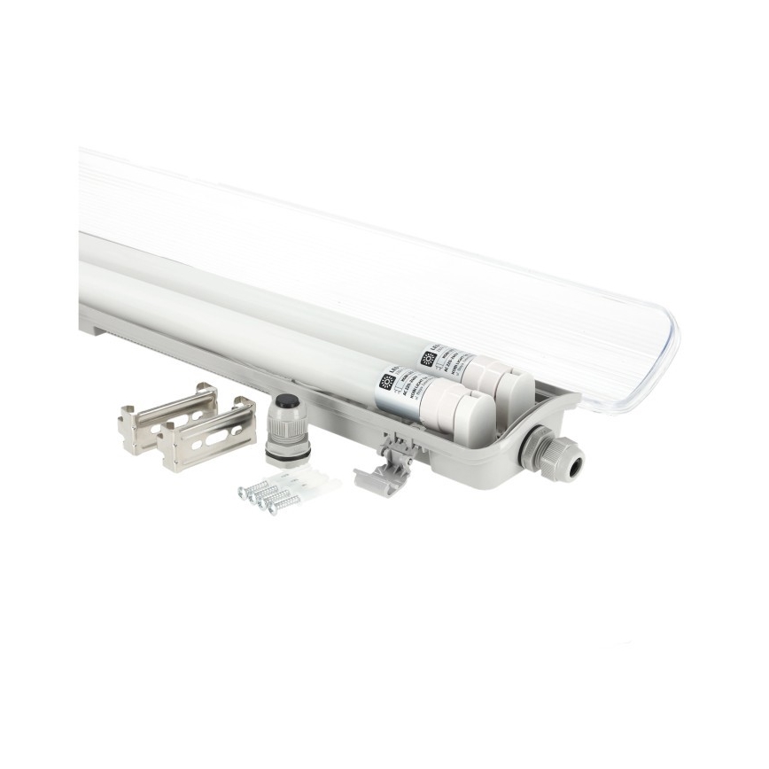LED-tekninen T8-loisteputkivalaisin 2xG13/18W/230V 5000K IP65 127 cm