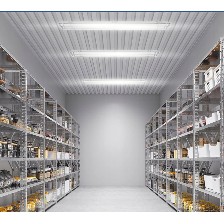 LED-tekninen T8-loisteputkivalaisin 2xG13/20W/230V 6500K 120 cm IP65 valkoinen