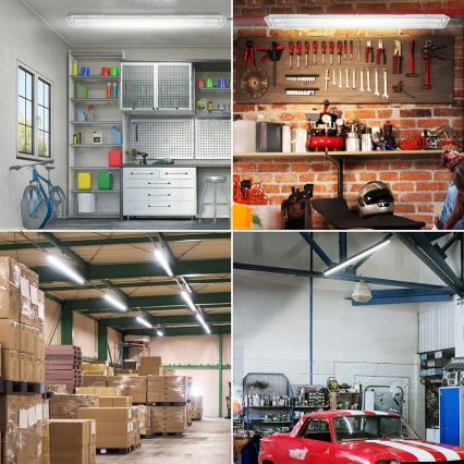 LED-tekninen T8-loisteputkivalaisin 2xG13/20W/230V 6500K 120 cm IP65 valkoinen