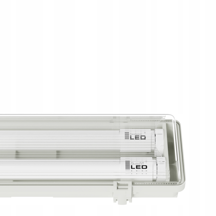 LED-tekninen T8-loisteputkivalaisin 2xG13/20W/230V 6500K 120 cm IP65 valkoinen
